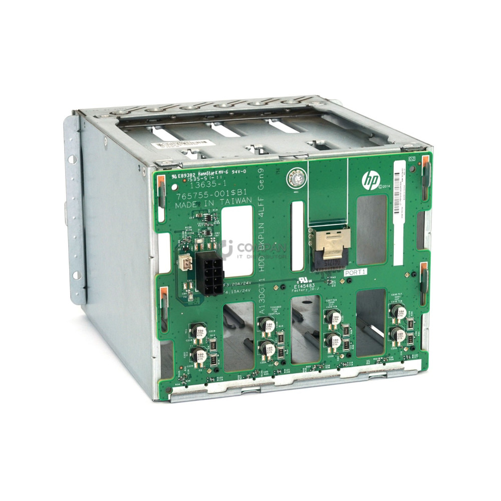 792351-001 HP CAGE WITH BACKPLANE 4-BAY 3.5 LFF HDD FOR PROLIANT M30/M110/M150 G9 780297-001, 780298-001, 765754-001, 765755-001